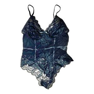 Women’s Lingerie Bodysuit Lace Teddy One Piece Babydoll Size 1X